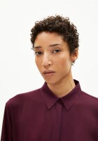 Armedangels Damen Bluse Larisaana LS dark cranberry