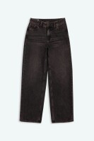 Kings of Indigo Damen Hose Joan Vilma Brown Black Worn