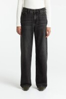 Kings of Indigo Damen Hose Joan Vilma Brown Black Worn