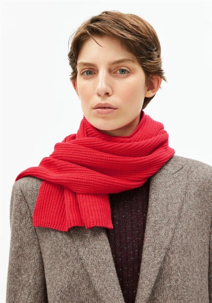 Armedangels Damen Schal Claasas Iconic A Cotton Candy Apple