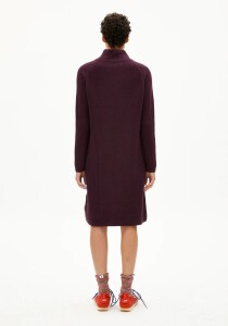 Armedangels Damen Strickleid Millaana Dark Cranberry