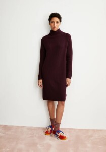 Armedangels Damen Strickleid Millaana Dark Cranberry