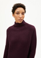 Armedangels Damen Strickleid Millaana Dark Cranberry