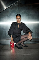 by bar Damen Kleid Mimi Bubble jet black