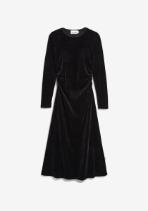 Armedangels Damen Kleid Adaaja Velvet black