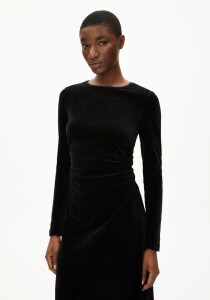 Armedangels Damen Kleid Adaaja Velvet black