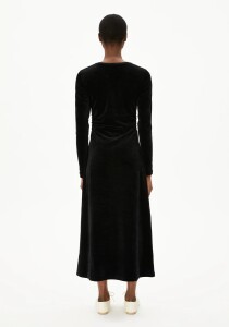 Armedangels Damen Kleid Adaaja Velvet black