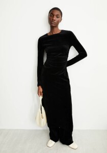 Armedangels Damen Kleid Adaaja Velvet black