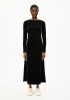 Armedangels Damen Kleid Adaaja Velvet black