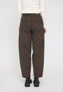 Mazine Damen Jeans Barrel printed chocolate brown