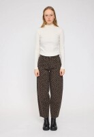 Mazine Damen Jeans Barrel printed chocolate brown