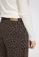 Mazine Damen Jeans Barrel printed chocolate brown