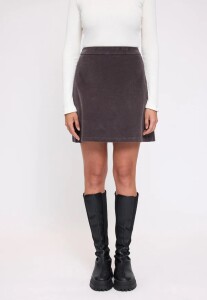 Mazine Damen Rock Corduroy Mini eggplant