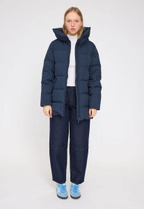 Mazine Damen Jacke Basic Mid Length Puffer Coat dark navy