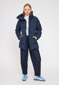 Mazine Damen Jacke Basic Mid Length Puffer Coat dark navy