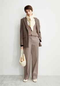 Armedangels Damen Hose LEANDRAA HANDAAS pure-walnut cream