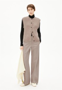 Armedangels Damen Hose LEANDRAA HANDAAS pure-walnut cream