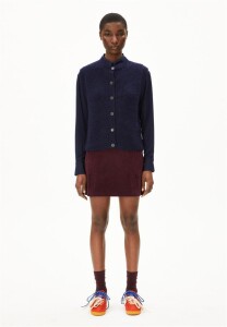 Armedangels Damen Rock Zalaiaa Corduroy dark Cranberry