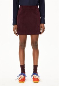 Armedangels Damen Rock Zalaiaa Corduroy dark Cranberry