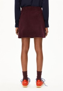 Armedangels Damen Rock Zalaiaa Corduroy dark Cranberry