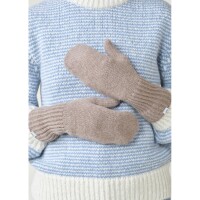 Klitmoller Collective Damen Handschuhe Mittens Knit Sand