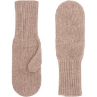 Klitmoller Collective Damen Handschuhe Mittens Knit Sand