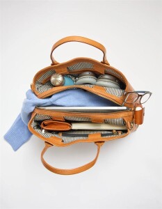 O My Bag Damen Handtasche Rita Wild Oak Soft Grain Leather
