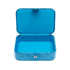 Phoenix Import Schmuck- / Tarotkästchen Samt blau...