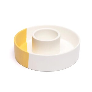 Phoenix Import Keramik Smudge-Halter weiß/ocker