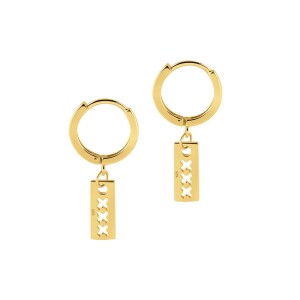Juulry Damen Ohrringe Hoops The Crosses Amsterdam Gold