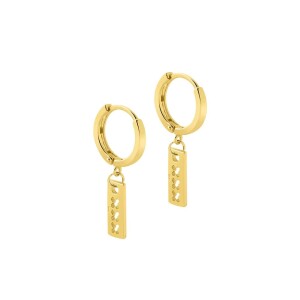 Juulry Damen Ohrringe Hoops The Crosses Amsterdam Gold