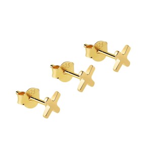 Juulry Damen Ohrstecker The Crosses Amsterdam Gold