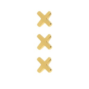 Juulry Damen Ohrstecker The Crosses Amsterdam Gold