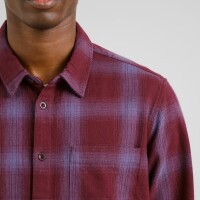 Dedicated Herren Hemd Rute Flannel Shadow Check Fig Red