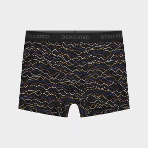 Dedicated Herren Boxershort Kalix Line Mountains Black