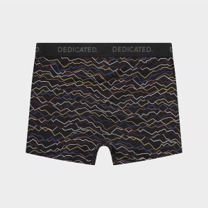 Dedicated Herren Boxershort Kalix Line Mountains Black