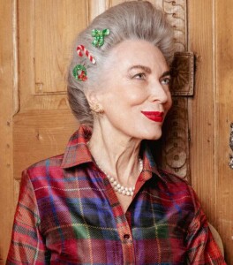 Coucou Suzette Haarspange Weihnachtskranz