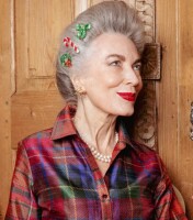 Coucou Suzette Haarspange Weihnachtskranz