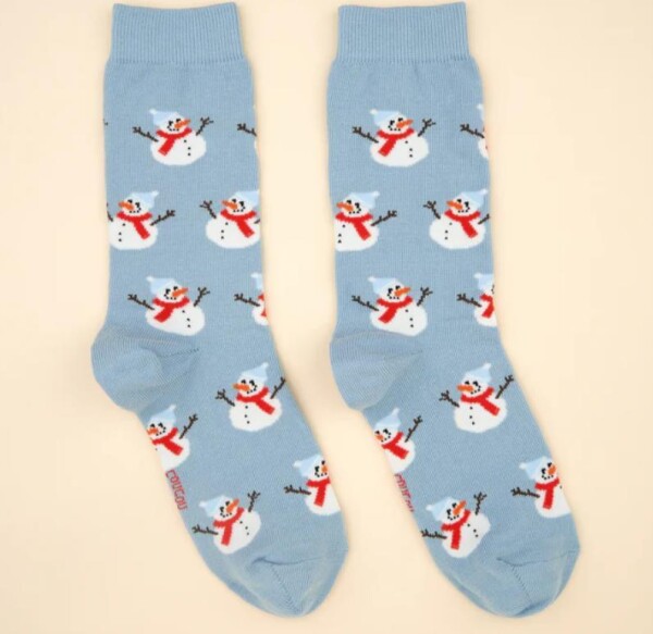 Coucou Suzette Unisex Socken Schneemann