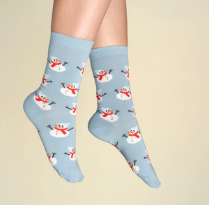 Coucou Suzette Unisex Socken Schneemann