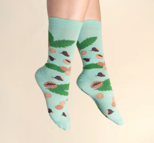 Coucou Suzette Unisex Socken Kastanie