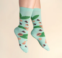 Coucou Suzette Unisex Socken Kastanie