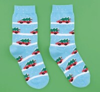 Coucou Suzette Unisex Socken Weihnachtsauto