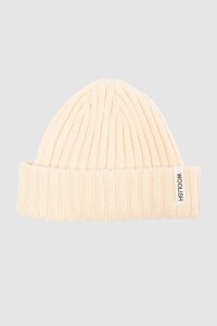 WOOLISH Unisex Mütze Raju merino white
