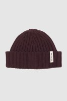 WOOLISH Unisex Mütze Raju Dark Purple