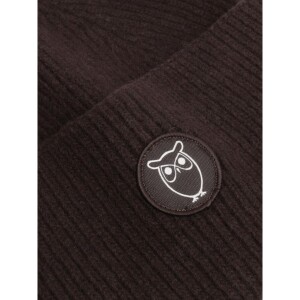 KnowledgeCotton UNISEX Mütze Wool Badge Beanie 2210005 chocolate torte