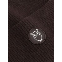 KnowledgeCotton UNISEX Mütze Wool Badge Beanie 2210005 chocolate torte