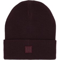 KnowledgeCotton UNISEX Mütze Merino Double Layer Badge Beanie 4210022 Fig