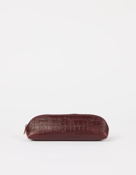 O my Bag Stifttasche Pencil Case Small Dark Cherry Croco