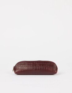 O my Bag Stifttasche Pencil Case Small Dark Cherry Croco
